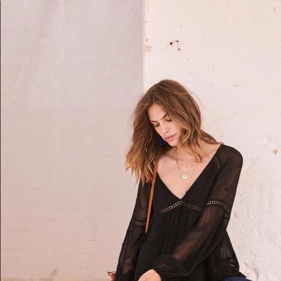 Sezane | Ambre Poppy Red Blouse Size EU 36 (US 4) - Picture 7 of 8